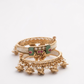 Emerald Pearl Bangle Set