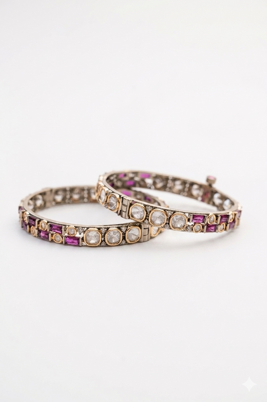 Ruby Stone Bangles