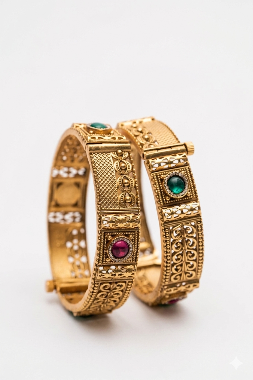 Royal Kundan Cuffs