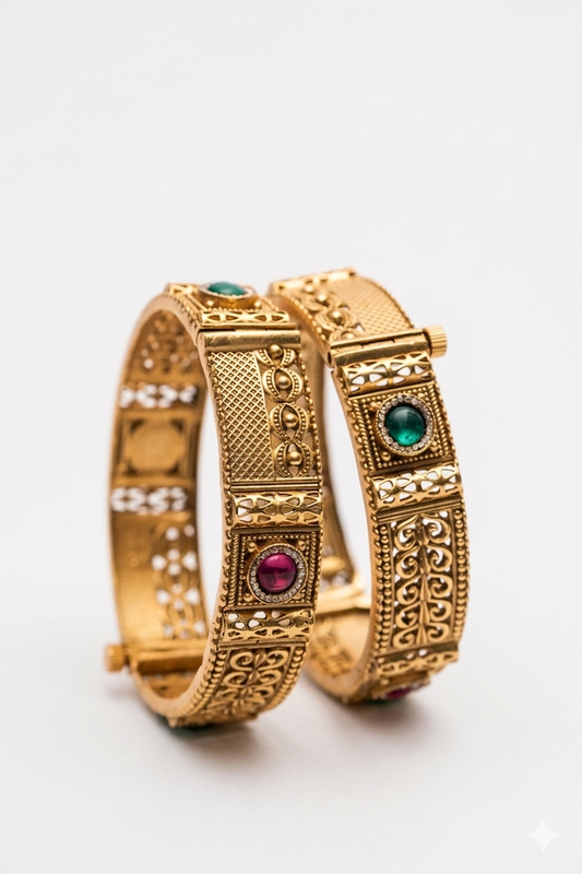 Royal Kundan Cuffs