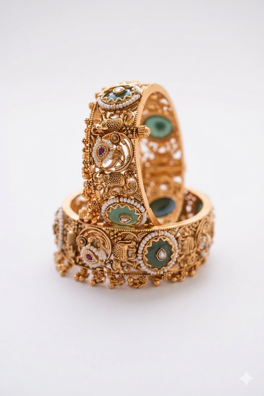Temple Gold Bangles