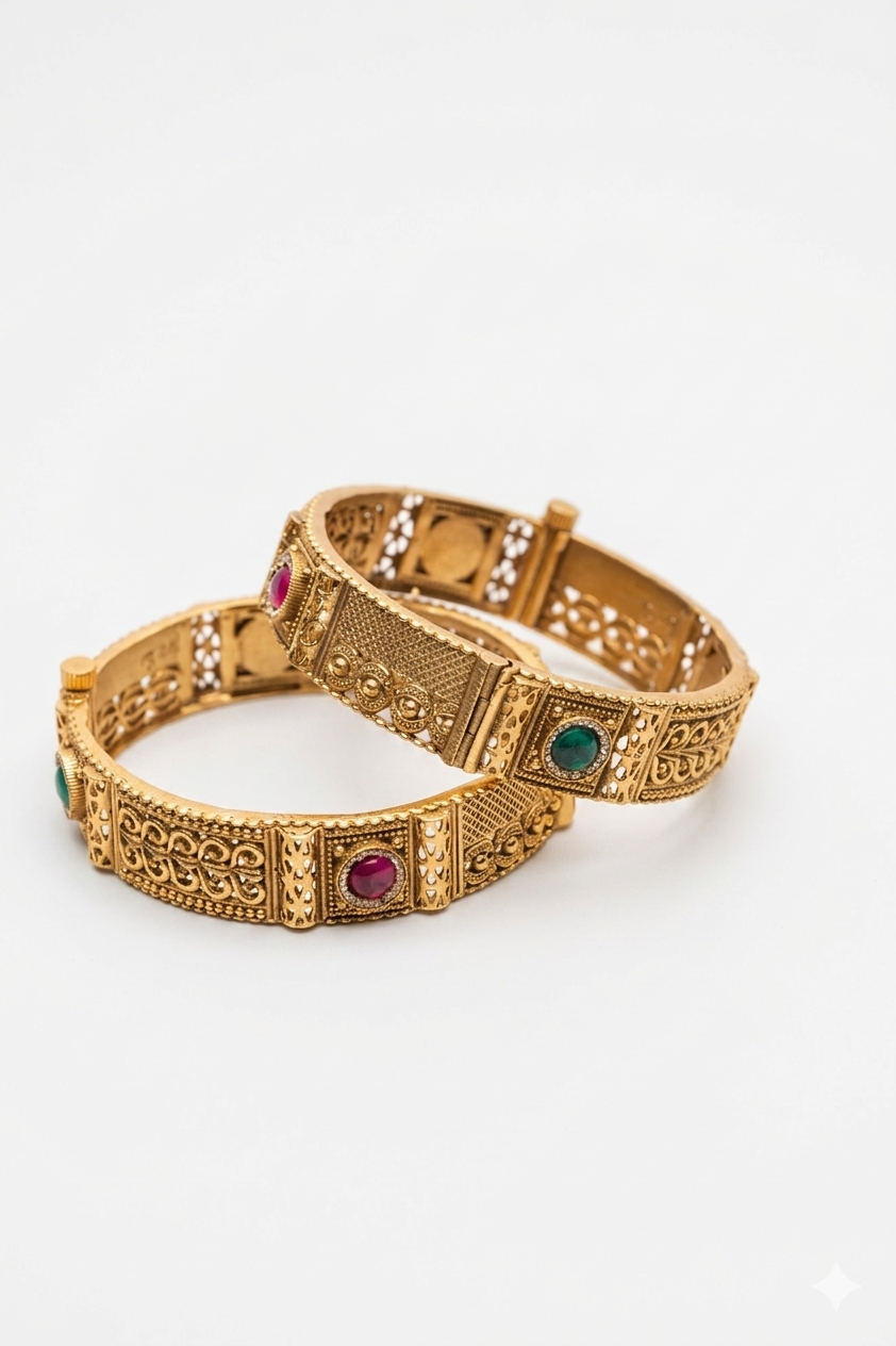 Royal Kundan Cuffs