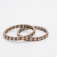 Silver Crystal Bangles